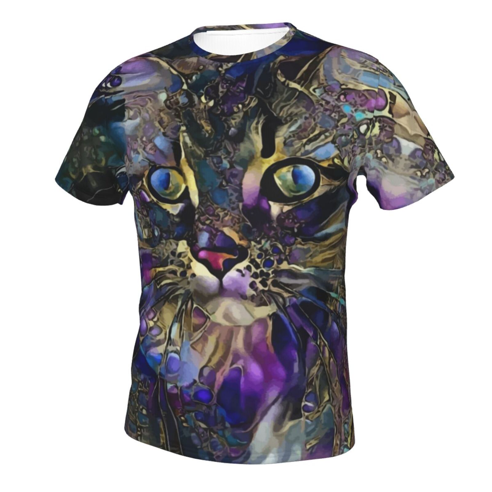 Merry Purple Cat -sekoitus Mediaelementit Klassinen T-paita