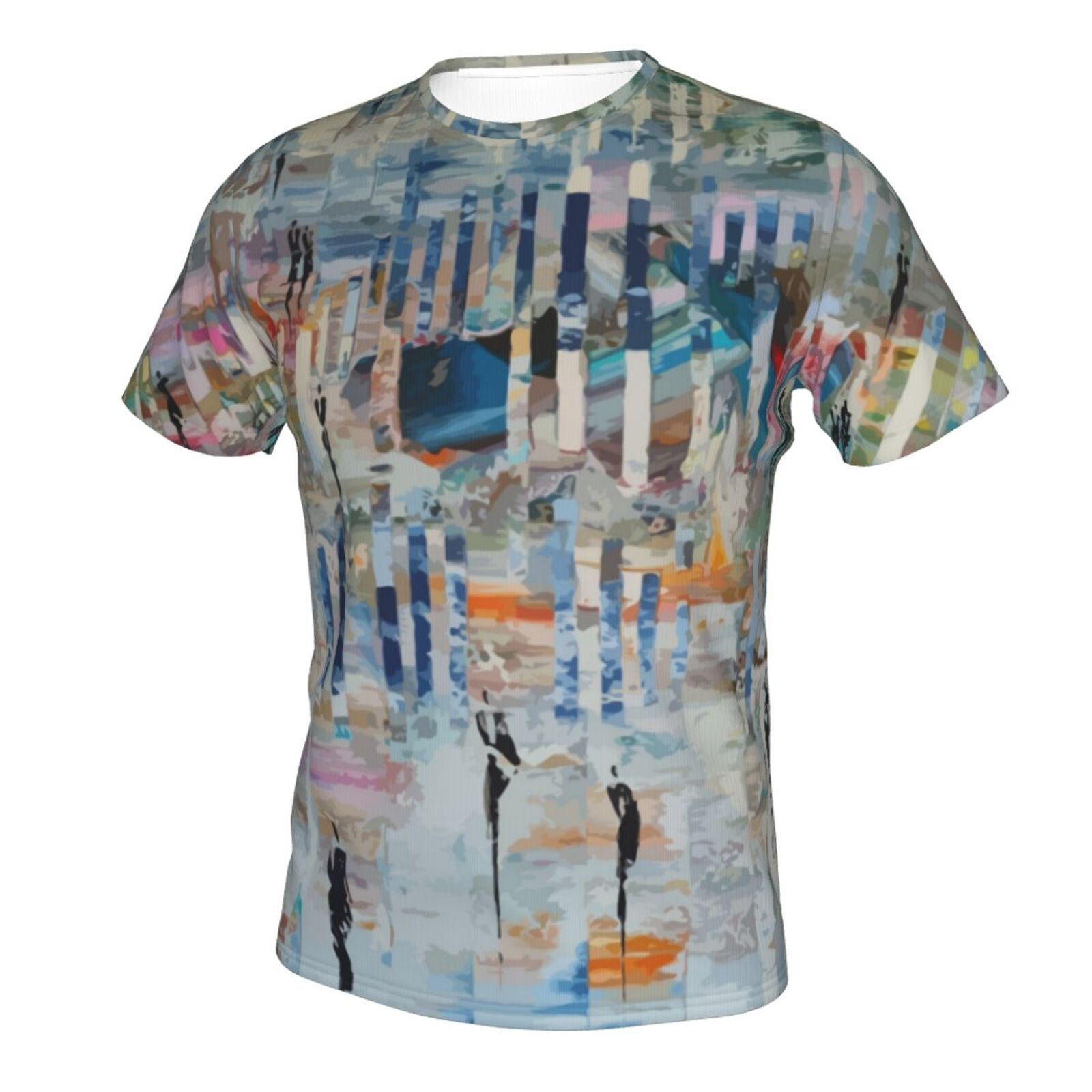 Kävele Abstraktissa Maailmassa Maalaus Elementtejä Klassinen T-paita