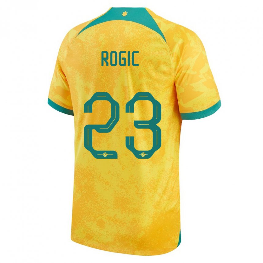 Lapset Australian Tom Rogic #23 Kultainen Kotipaita 22-24 Lyhythihainen Paita T-paita