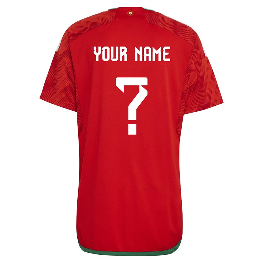 Lapset Walesin Nimesi #0 Punainen Kotipaita 22-24 Lyhythihainen Paita T-paita