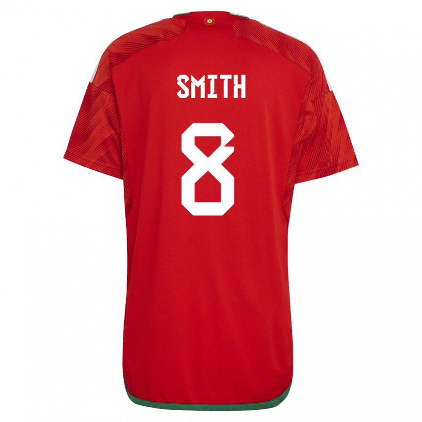 Lapset Walesin Matt Smith #8 Punainen Kotipaita 22-24 Lyhythihainen Paita T-paita
