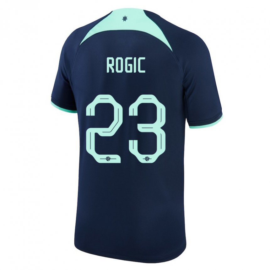 Lapset Australian Tom Rogic #23 Tummansininen Vieraspaita 22-24 Lyhythihainen Paita T-paita