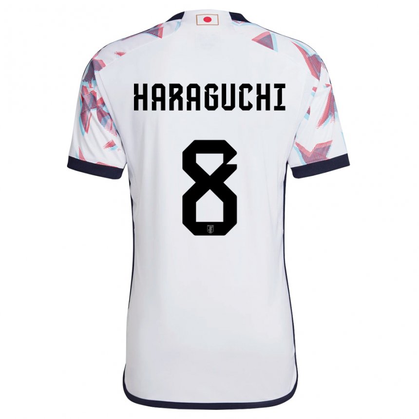 Lapset Japanin Genki Haraguchi #8 Valkoinen Vieraspaita 22-24 Lyhythihainen Paita T-paita