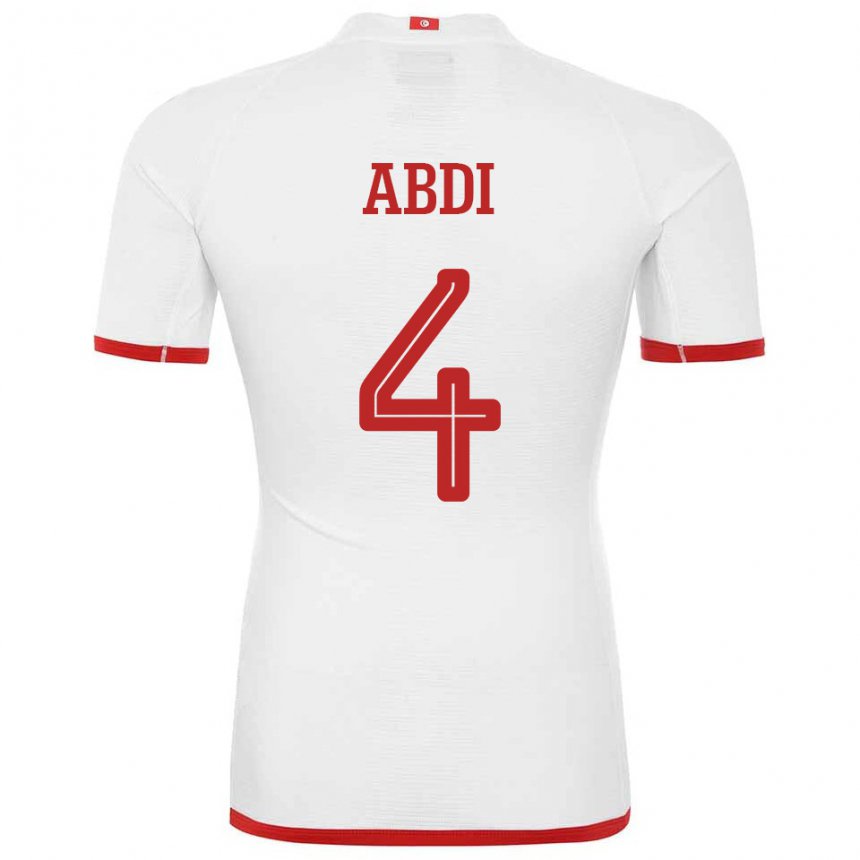 Lapset Tunisian Ali Abdi #4 Valkoinen Vieraspaita 22-24 Lyhythihainen Paita T-paita