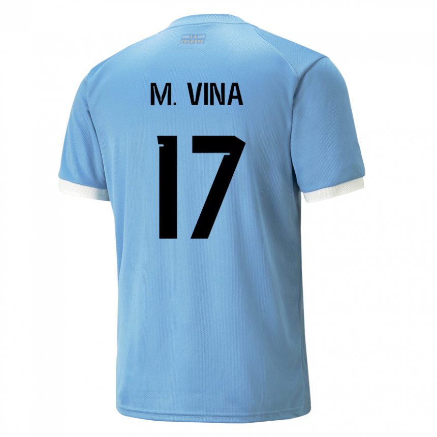 Miesten Uruguayn Matias Vina #17 Sininen Kotipaita 22-24 Lyhythihainen Paita T-paita