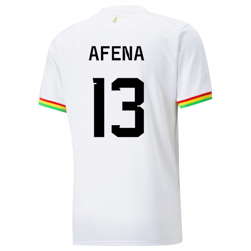Naisten Ghanan Felix Afena-gyan #13 Valkoinen Kotipaita 22-24 Lyhythihainen Paita T-paita
