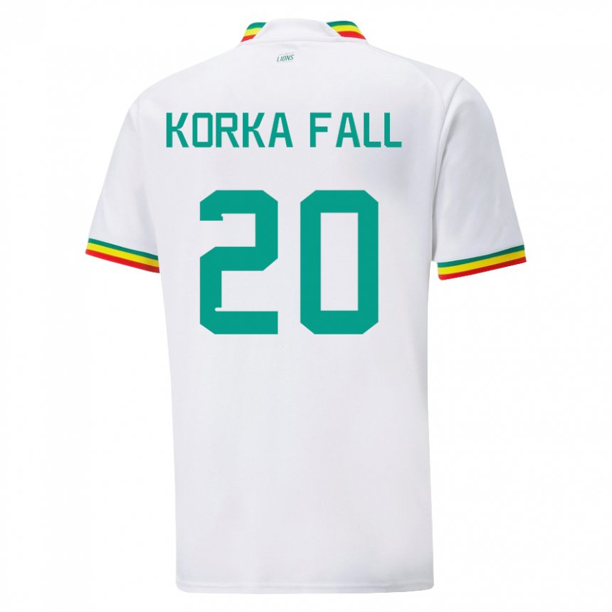 Lapset Senegalin Korka Fall #20 Valkoinen Kotipaita 22-24 Lyhythihainen Paita T-paita