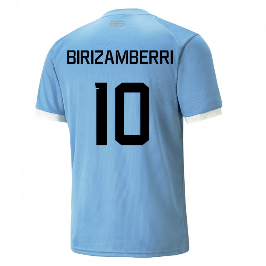 Lapset Uruguayn Carolina Birizamberri #10 Sininen Kotipaita 22-24 Lyhythihainen Paita T-paita