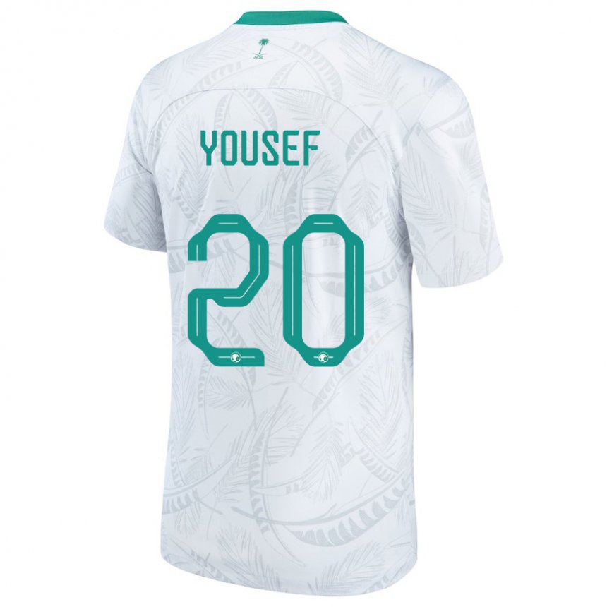 Lapset Saudi-arabian Fares Yousef #20 Valkoinen Kotipaita 22-24 Lyhythihainen Paita T-paita
