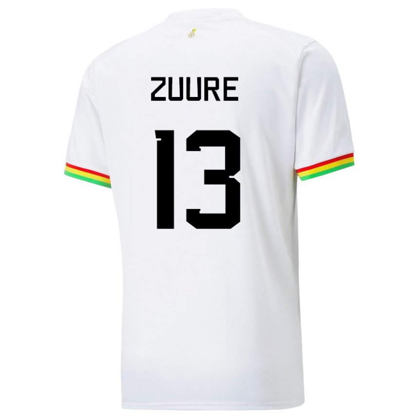 Lapset Ghanan Moses Salifu Bawa Zuure #13 Valkoinen Kotipaita 22-24 Lyhythihainen Paita T-paita