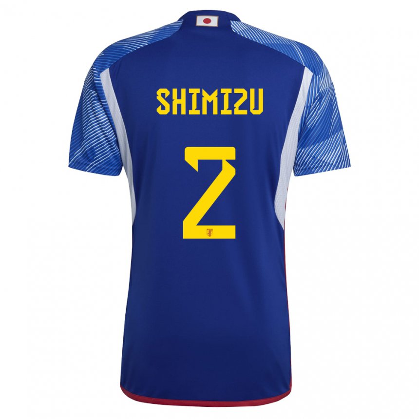 Lapset Japanin Risa Shimizu #2 Kuninkaallisen Sininen Kotipaita 22-24 Lyhythihainen Paita T-paita