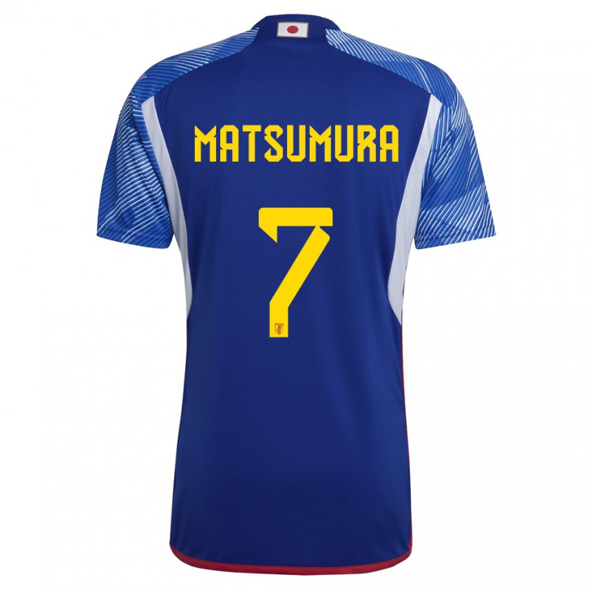 Lapset Japanin Kosuke Matsumura #7 Kuninkaallisen Sininen Kotipaita 22-24 Lyhythihainen Paita T-paita