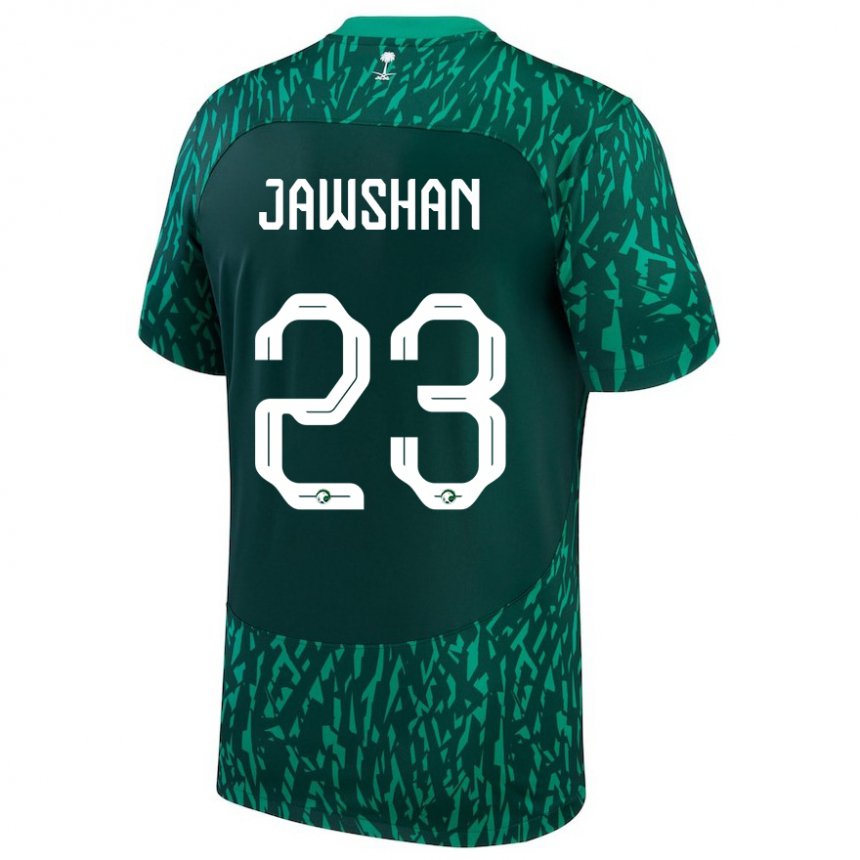 Lapset Saudi-arabian Yazeed Jawshan #23 Dark Vihreä Vieraspaita 22-24 Lyhythihainen Paita T-paita