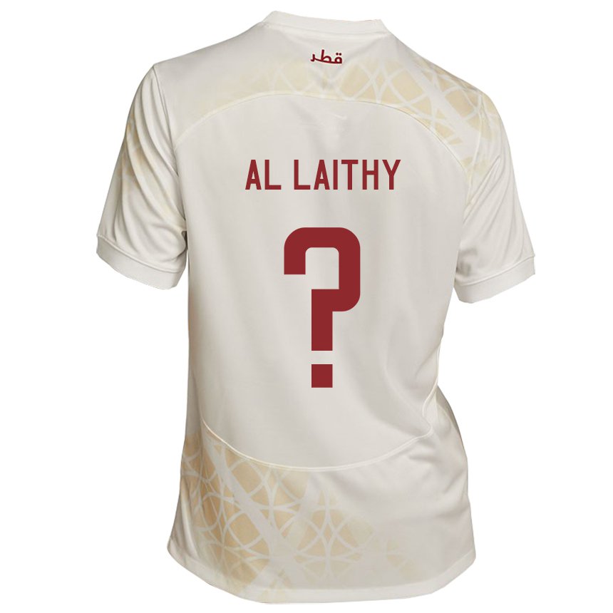 Lapset Qatarin Bahaa Al Laithy #0 Kultainen Beige Vieraspaita 22-24 Lyhythihainen Paita T-paita