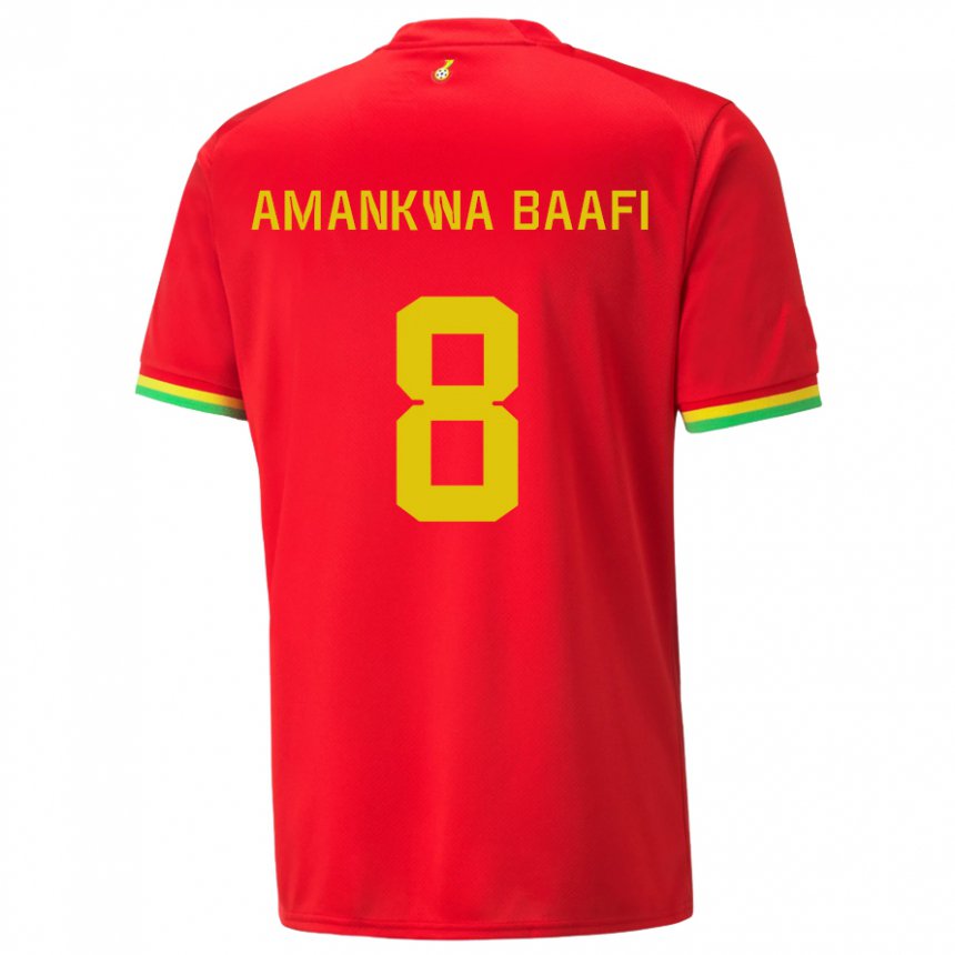 Lapset Ghanan Yaw Amankwa Baafi #8 Punainen Vieraspaita 22-24 Lyhythihainen Paita T-paita