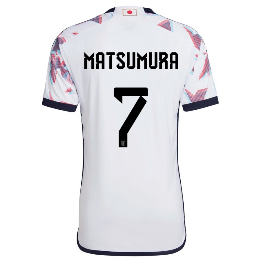 Lapset Japanin Kosuke Matsumura #7 Valkoinen Vieraspaita 22-24 Lyhythihainen Paita T-paita