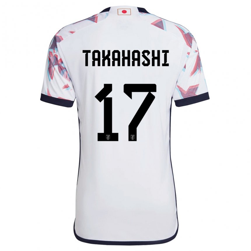 Naisten Japanin Hana Takahashi #17 Valkoinen Vieraspaita 22-24 Lyhythihainen Paita T-paita