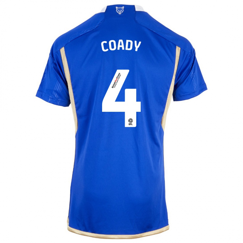 Lapset Conor Coady #4 Sininen Kotipaita 2023/24 Lyhythihainen Paita T-Paita