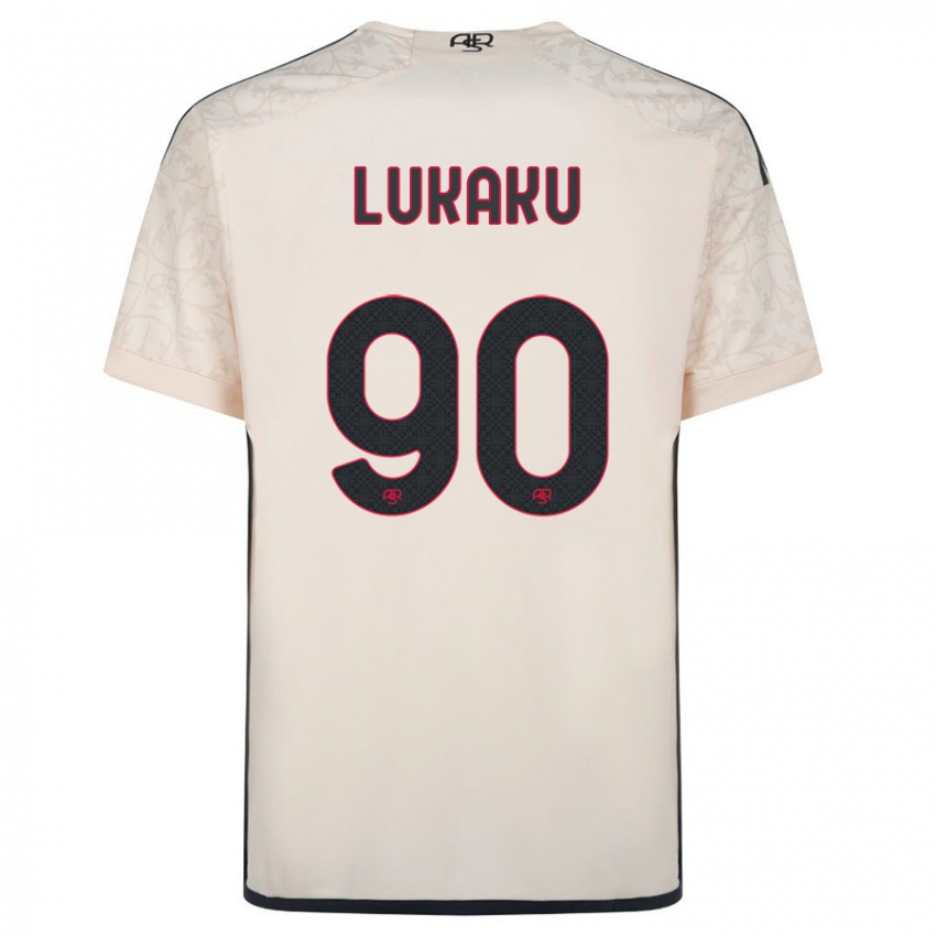 Lapset Romelu Lukaku #90 Luonnonvalkoinen Vieraspaita 2023/24 Lyhythihainen Paita T-Paita