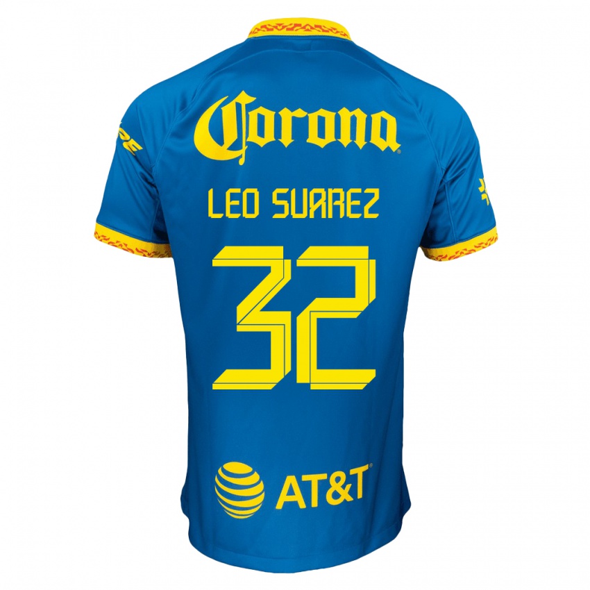 Lapset Leo Suarez #32 Sininen Vieraspaita 2023/24 Lyhythihainen Paita T-Paita