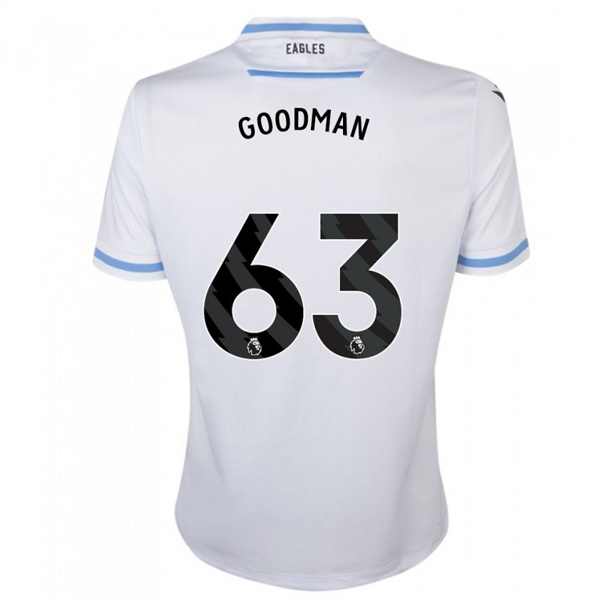 Miesten Owen Goodman #63 Valkoinen Vieraspaita 2023/24 Lyhythihainen Paita T-Paita