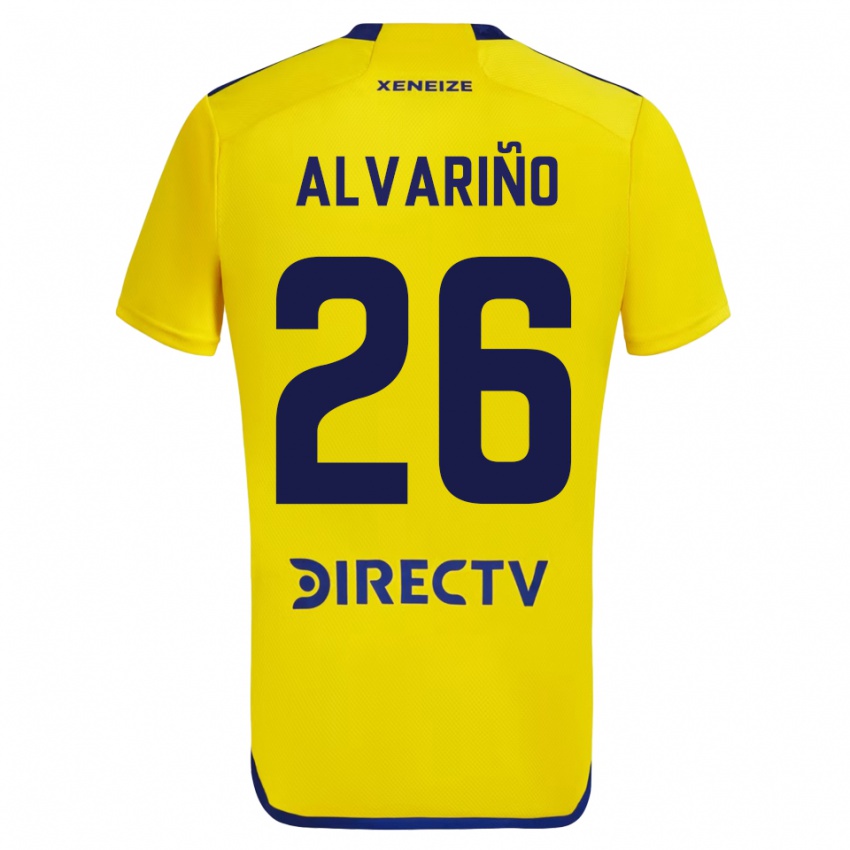 Miesten Alexis Alvarino #26 Keltainen Vieraspaita 2023/24 Lyhythihainen Paita T-Paita