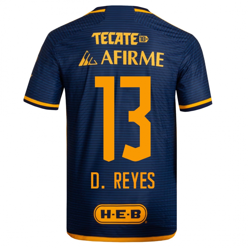 Miesten Diego Reyes #13 Tummansininen Vieraspaita 2023/24 Lyhythihainen Paita T-Paita