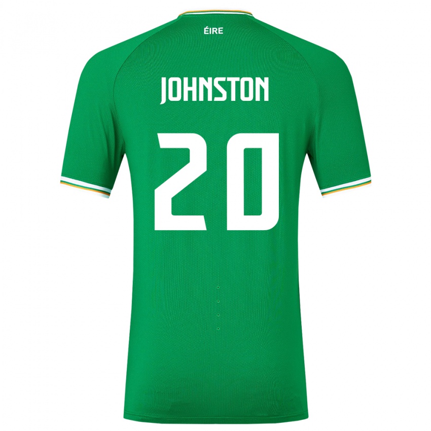 Lapset Irlanti Mikey Johnston #20 Vihreä Kotipaita 24-26 Lyhythihainen Paita T-Paita