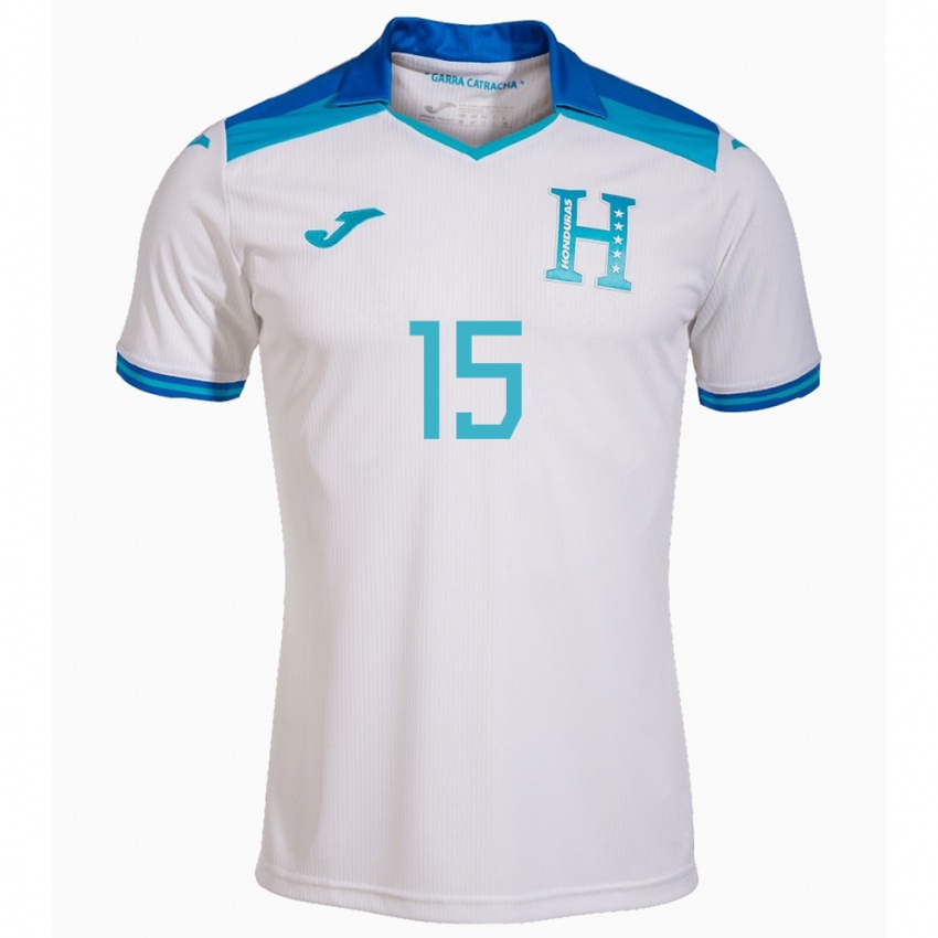 Lapset Honduras Kendra Haylock #15 Valkoinen Kotipaita 24-26 Lyhythihainen Paita T-Paita