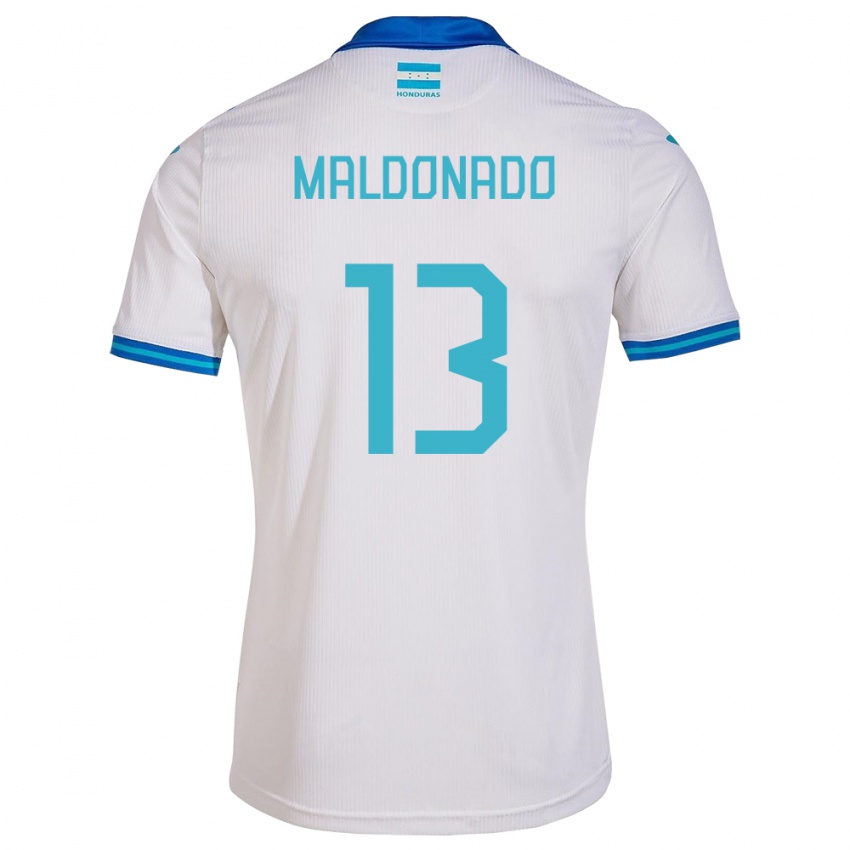 Lapset Honduras Edwin Maldonado #13 Valkoinen Kotipaita 24-26 Lyhythihainen Paita T-Paita