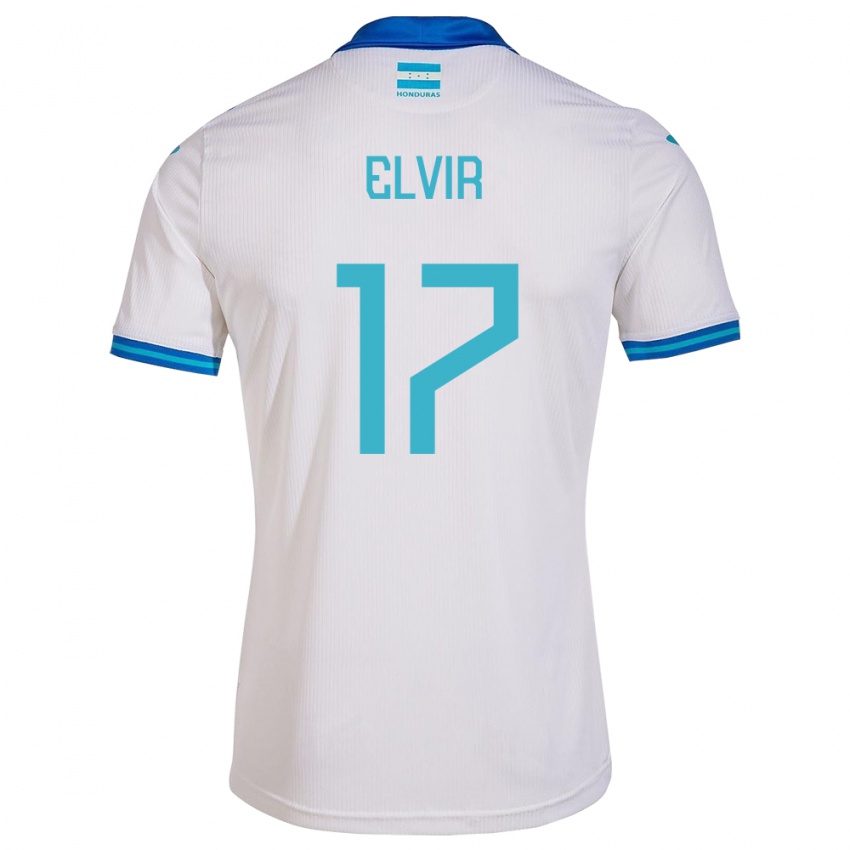 Lapset Honduras Samuel Elvir #17 Valkoinen Kotipaita 24-26 Lyhythihainen Paita T-Paita