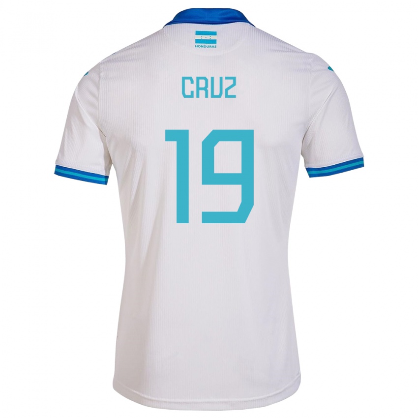 Lapset Honduras Russel Cruz #19 Valkoinen Kotipaita 24-26 Lyhythihainen Paita T-Paita