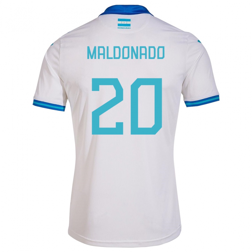 Lapset Honduras Alessandro Maldonado #20 Valkoinen Kotipaita 24-26 Lyhythihainen Paita T-Paita