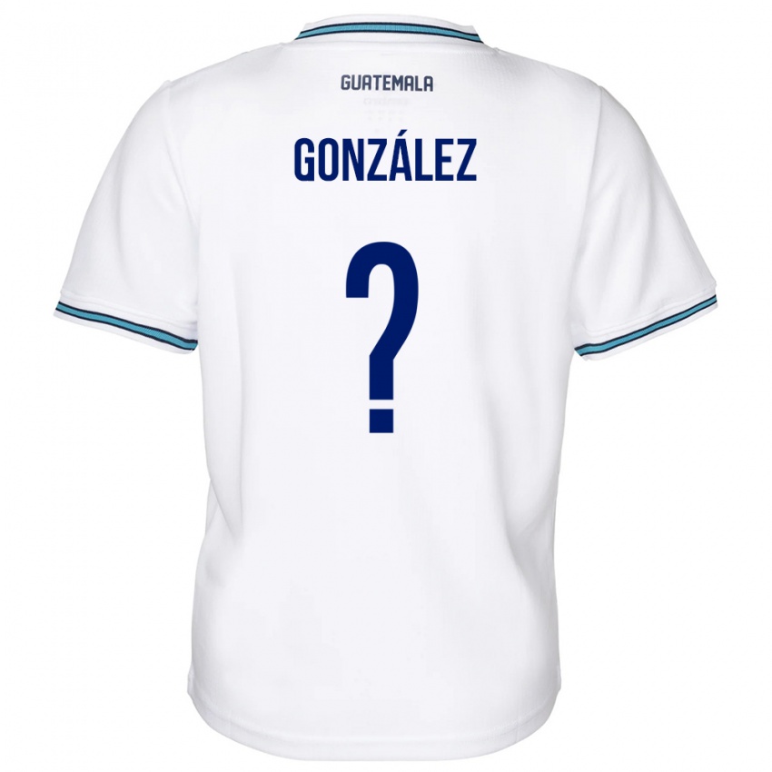 Lapset Guatemala Erick González #0 Valkoinen Kotipaita 24-26 Lyhythihainen Paita T-Paita