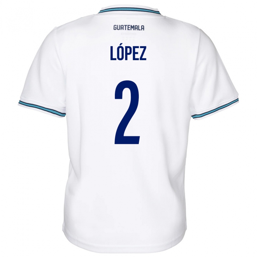 Lapset Guatemala Francisco López #2 Valkoinen Kotipaita 24-26 Lyhythihainen Paita T-Paita