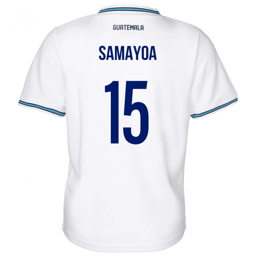 Lapset Guatemala Giselle Samayoa #15 Valkoinen Kotipaita 24-26 Lyhythihainen Paita T-Paita