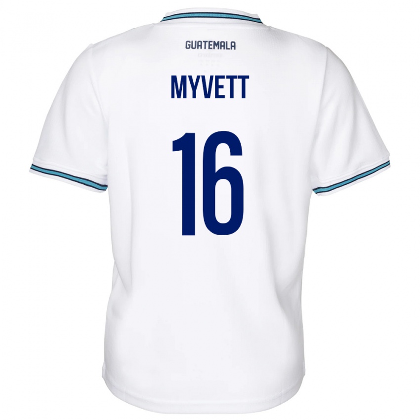 Lapset Guatemala Jemery Myvett #16 Valkoinen Kotipaita 24-26 Lyhythihainen Paita T-Paita