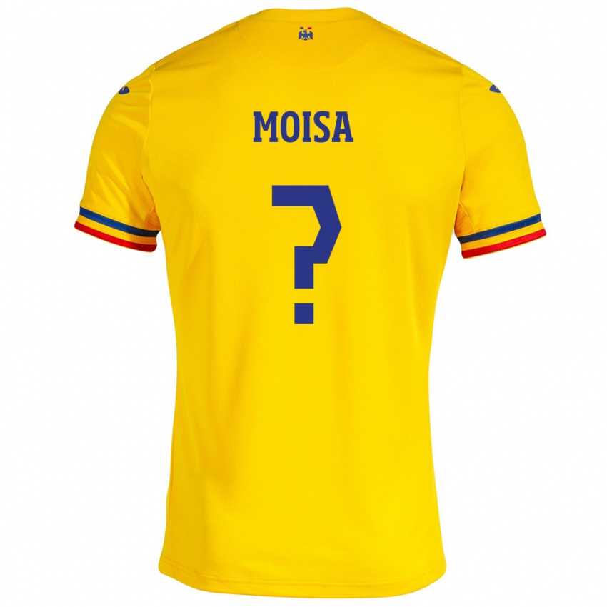 Miesten Romania Davide Moisa #0 Keltainen Kotipaita 24-26 Lyhythihainen Paita T-Paita