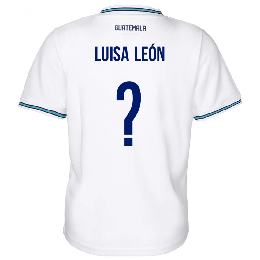Miesten Guatemala Luisa León #0 Valkoinen Kotipaita 24-26 Lyhythihainen Paita T-Paita