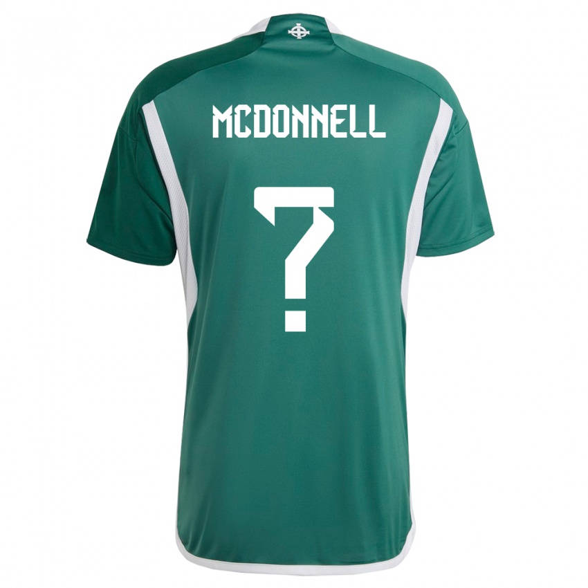 Miesten Pohjois-Irlanti Noah Mcdonnell #0 Vihreä Kotipaita 24-26 Lyhythihainen Paita T-Paita