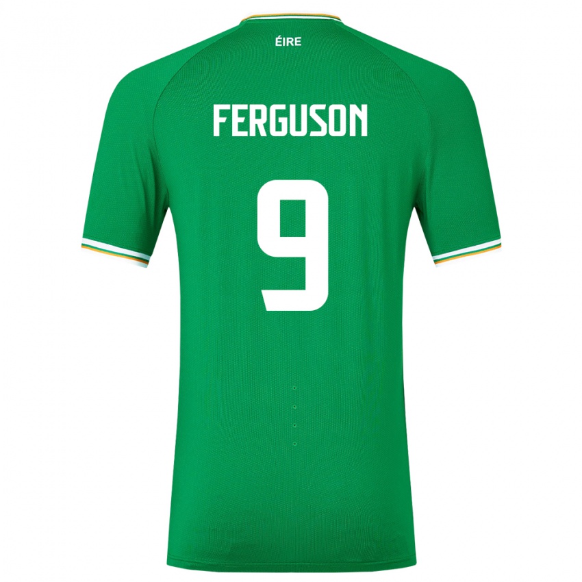 Naisten Irlanti Evan Ferguson #9 Vihreä Kotipaita 24-26 Lyhythihainen Paita T-Paita