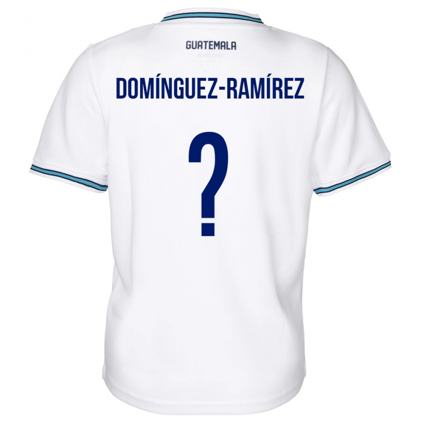 Naisten Guatemala Marco Domínguez-Ramírez #0 Valkoinen Kotipaita 24-26 Lyhythihainen Paita T-Paita