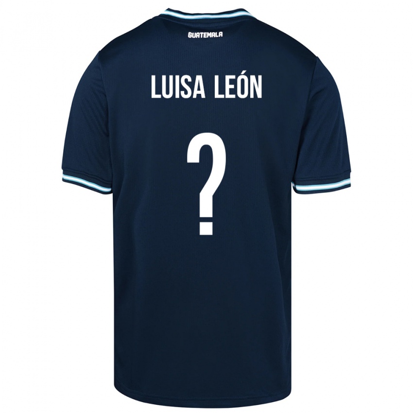 Naisten Guatemala Luisa León #0 Sininen Vieraspaita 24-26 Lyhythihainen Paita T-Paita