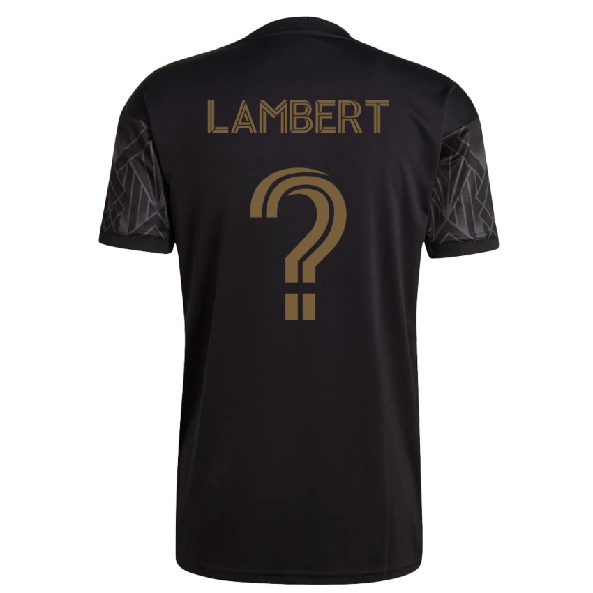Lapset Liam Lambert #0 Musta Kotipaita 2023/24 Lyhythihainen Paita T-Paita