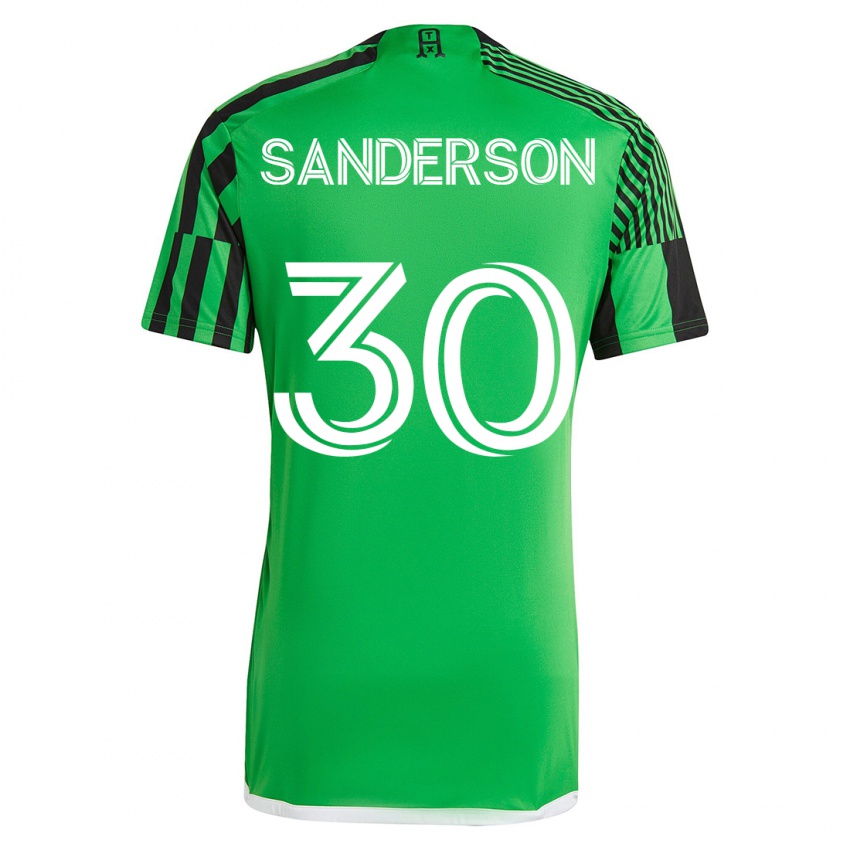 Lapset Spencer Sanderson #30 Vihreä Musta Kotipaita 2023/24 Lyhythihainen Paita T-Paita