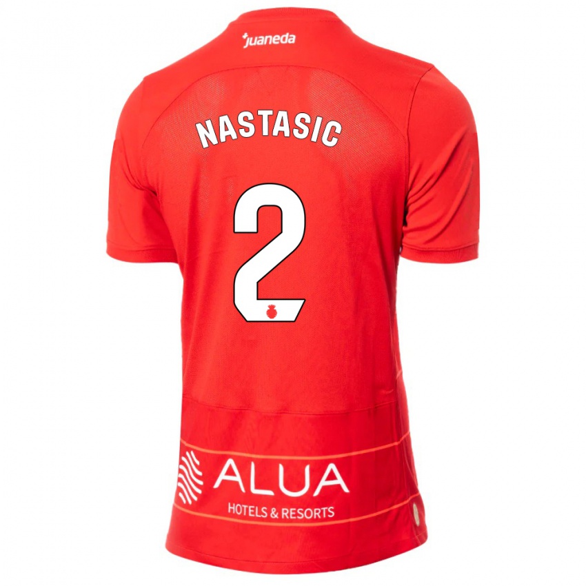 Lapset Matija Nastasic #2 Punainen Kotipaita 2023/24 Lyhythihainen Paita T-Paita