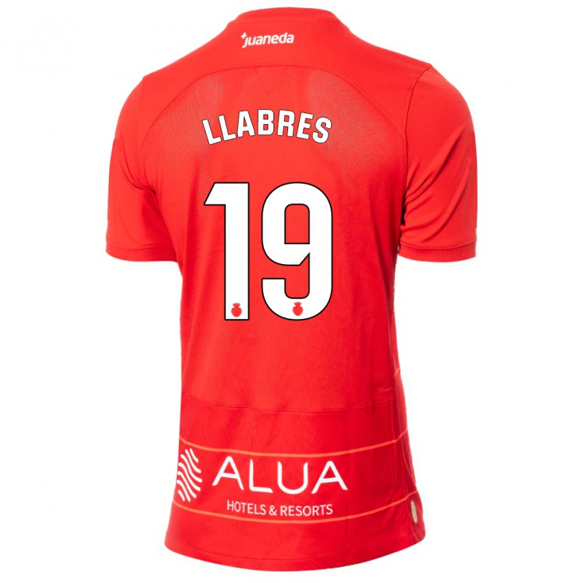 Lapset Javi Llabrés #19 Punainen Kotipaita 2023/24 Lyhythihainen Paita T-Paita