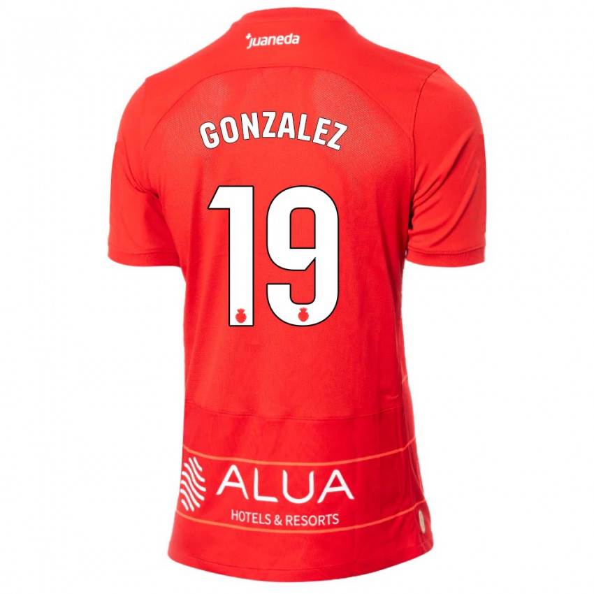 Lapset Adrià González #19 Punainen Kotipaita 2023/24 Lyhythihainen Paita T-Paita