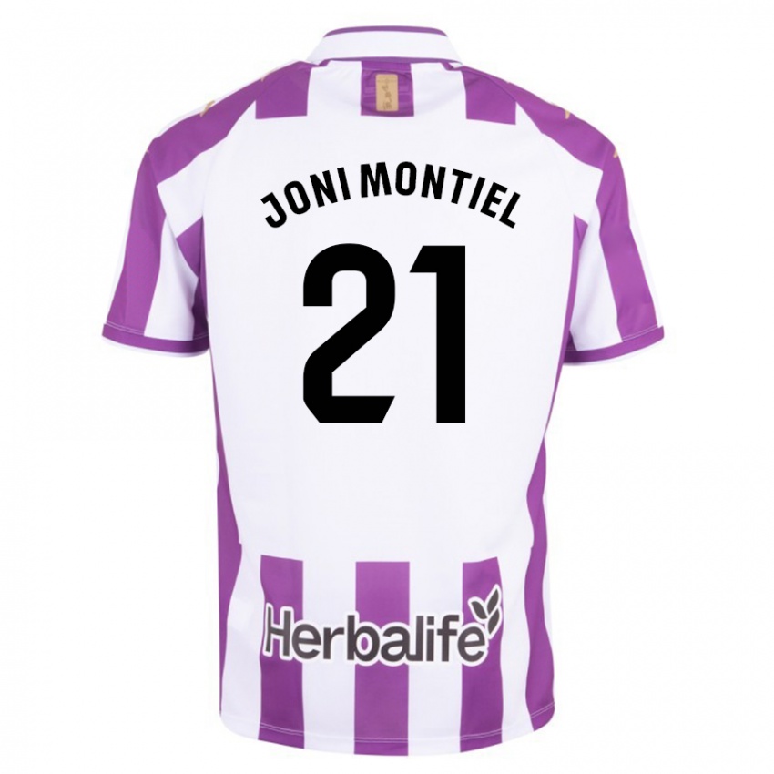 Lapset Joni Montiel #21 Purppura Kotipaita 2023/24 Lyhythihainen Paita T-Paita