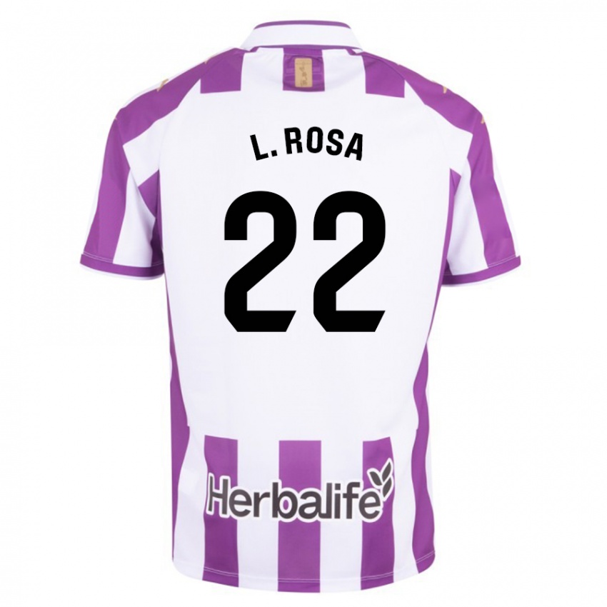 Lapset Lucas Rosa #22 Purppura Kotipaita 2023/24 Lyhythihainen Paita T-Paita